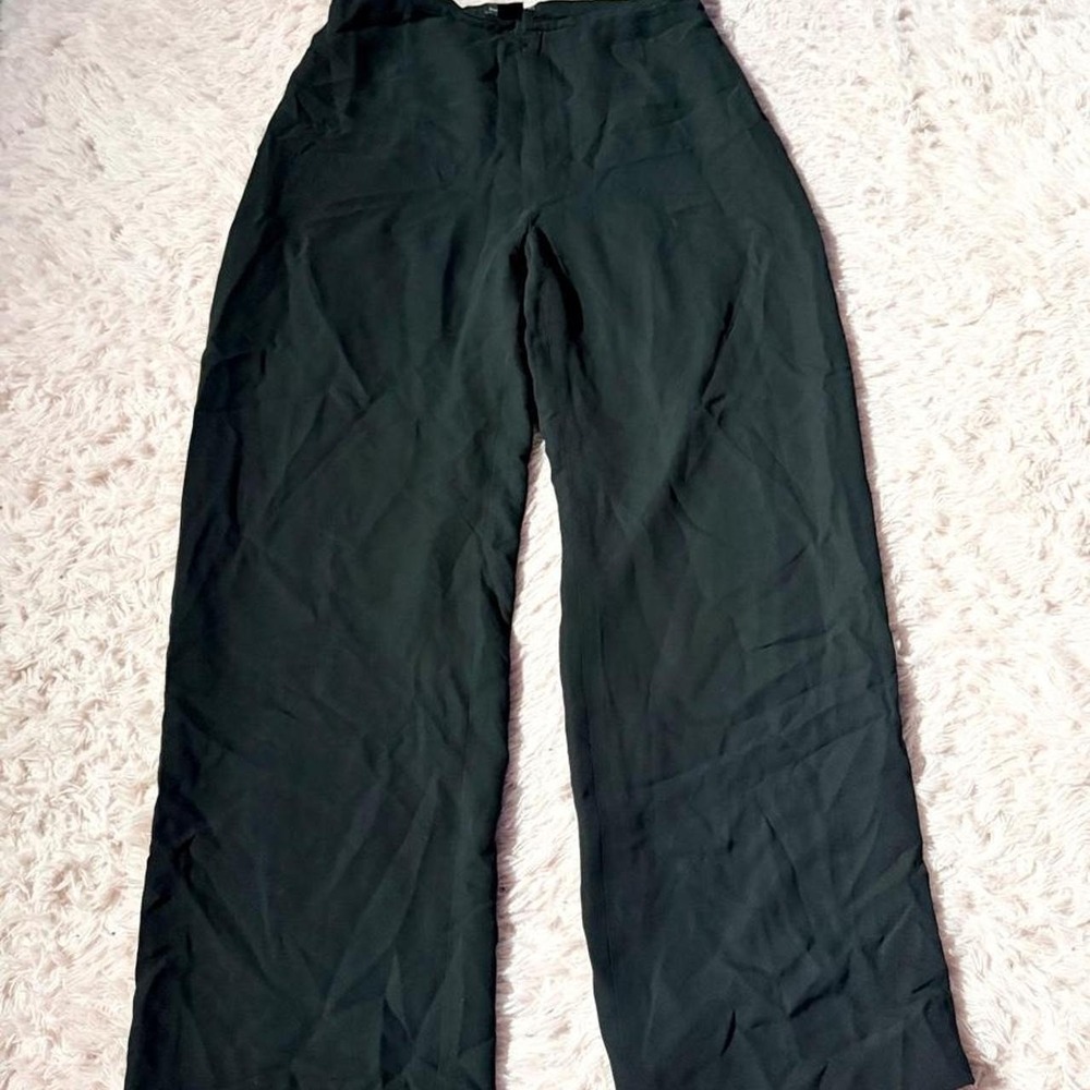 Flowy Wide Leg Professional Chic Minimalist Clean Girl Pants Womens 8 Timeless